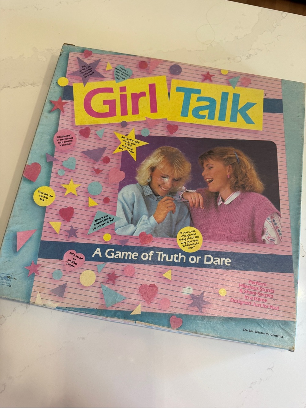 Girl Talk Board Game — Pink & Blue Truth or Dare